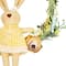 10" Bunny with Flowers Artificial Easter Twig Wreath